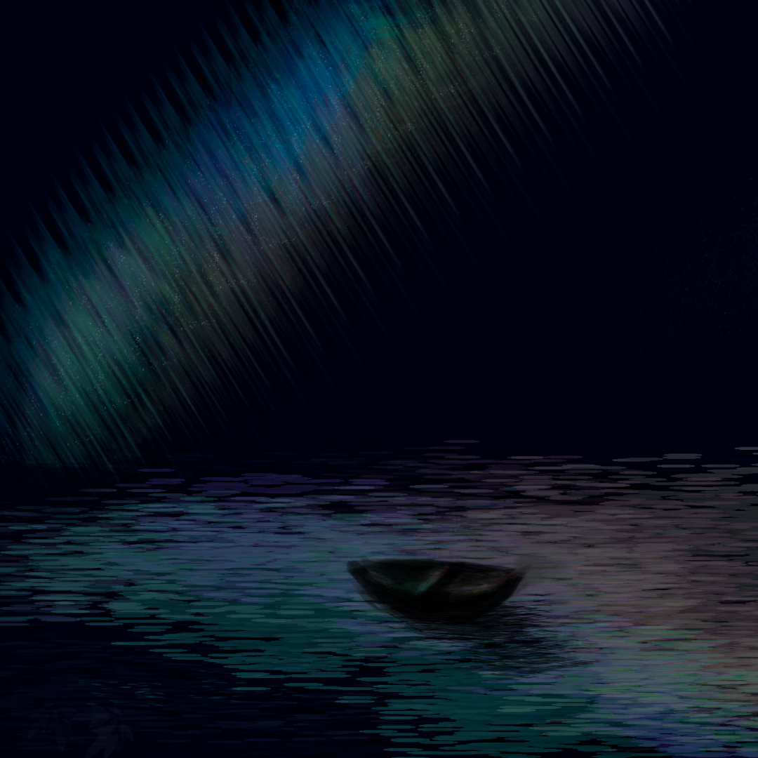 dark see boat
